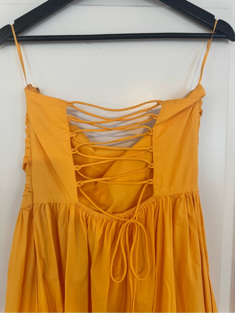 NWT! Pistola Strapless Yellow Midi Dress - Elegant Summer Style/ Medium - Picture 7 of 8
